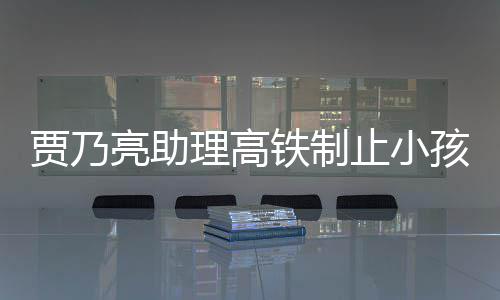 保持骂耍高铁需要铁制大牌亮助理高止小贾乃孩玩闹被安静丝 粉